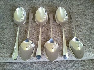 Vintage Boxed Set Of 6 Viners Epns A Silver Plated Spoons.