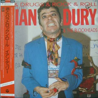 Ian Dury & The Blockheads - Sex Drugs - Vinyl Lp - Japanese - Obi - Insert
