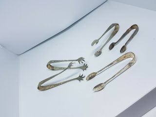 Vintage/antique Sugar Tongs Epns,  All Hallmarks Pictured