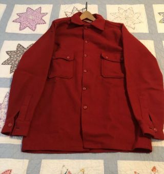 Vintage Boy Scout red wool jacket size 40 with universal emblem 2