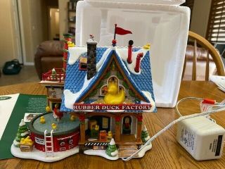 Dept.  56 North Pole Series Lighted Rubber Duck Factory -