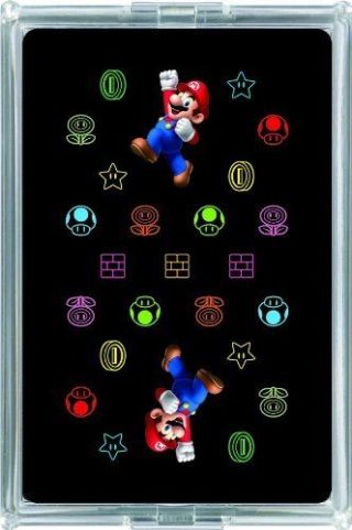 Nintendo / Mario Trump / Neon / Playing Cards / Rare