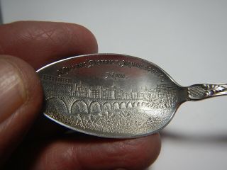 Sterling silver souvenir spoon Milling District Minneapolis Mn Minnesota 2