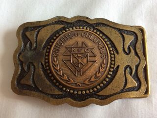 Vintage Knights of Columbus Past Grand Knight Pendant Pins Belt Buckle Tie Clip 2
