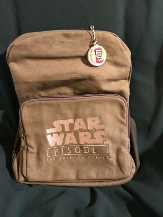 Vintage Rare Star Wars Episode 1 The Phantom Menace Backpack
