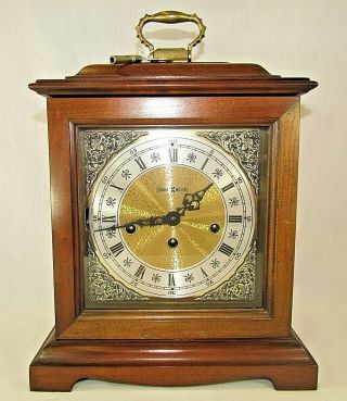 Howard Miller 340 - 020 2 Jeweled Movement Mantel Clock Vintage (c)