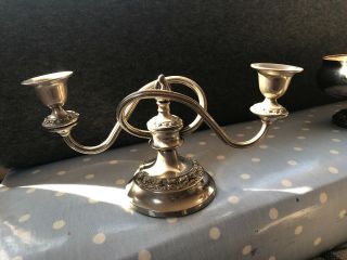 Vintage Ianthe Silver Plated Candle Holder Made In England