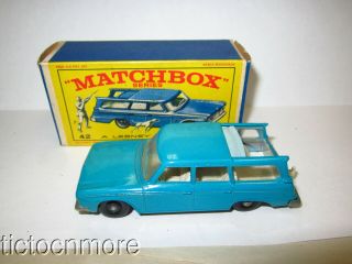 Vintage Lesney Matchbox 42 Studebaker Station Wagon Car & Box Toy Model