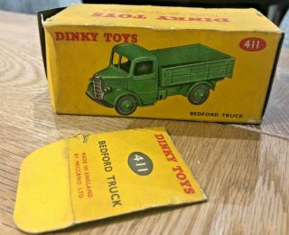 Dinky Toys - 411 - Bedford Truck - Empty Box