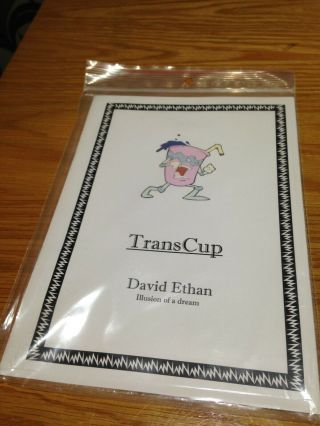Transcup David Ethan Magic Trick Close - Up Comedy Booklet