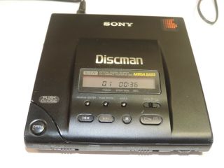 Vintage Sony Discman D - 303 Cd Compact Player