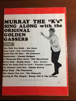 1961 Murray The K Labor Day Show of Stars Concert Program Jackie Wilson 2
