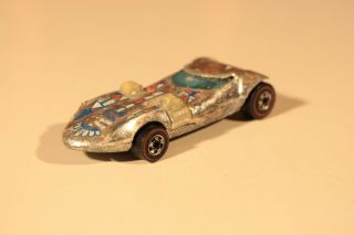 Vintage Redline Hotwheels 1968 Twinmill Silver Mattel Toy Car