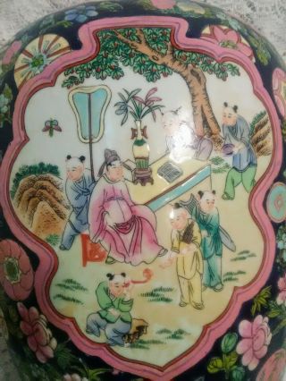 Antique Chinese Porcelain Jar Urn Vase Qing Dynasty Jiaqing Qianlong Brilliant