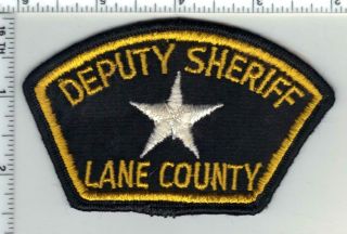 Lane County Deputy Sheriff (oregon) 1st Issue Shoulder Patch