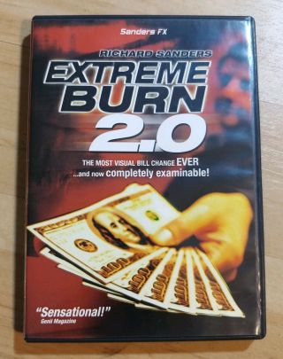 Extreme Burn 2.  0 Magic Dvd & Gimmick - David Blaine Close Up Bill Change - Open