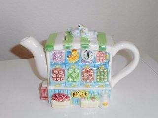 Mini Fruit Cart Collectible Teapot Giftcraft