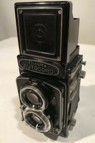Vintage Minolta Autocord Tlr Camera W/ Rokkor 75mm F3.  5