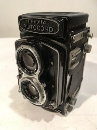 Vintage Minolta Autocord TLR Camera w/ Rokkor 75mm f3.  5 2