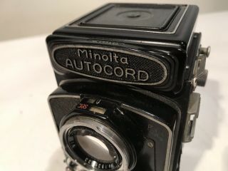 Vintage Minolta Autocord TLR Camera w/ Rokkor 75mm f3.  5 3