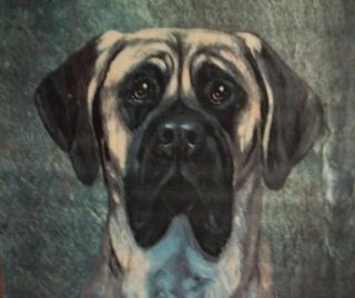 Mastiff Cindy Gaertner - Wellington Slate Painting Orginal Art Work Signed