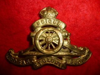 Ww2 Canada - The Royal Canadian Artillery Cap Badge,  S2