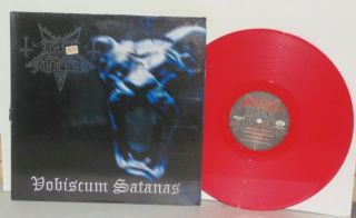 Dark Funeral Vobiscum Satanas Lp Uk Red Vinyl No Fashion Swedish Black Metal