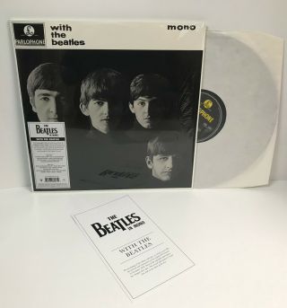 With The Beatles Rare Mono 2014 Remastered 180 Gram Vinyl Record Lp Insert