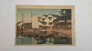 Hiroshi Yoshida Circa 1930 Japanese Woodblock Print