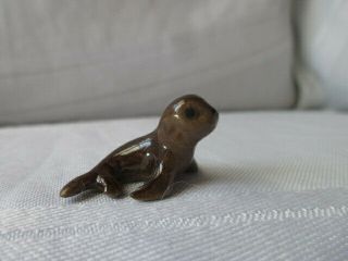 Hagen Renaker Porcelain Ceramic Miniature Baby Harp Seal Adorable