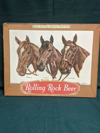 Rolling Rock Beer - Vintage Advertising W/ Whirlaway,  Sea - Biscuit & Man O 