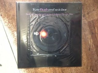 Kate Bush - And So Is Love 7 " - Picture Disc With Poster
