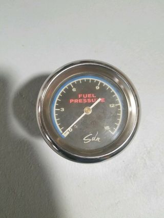 Sun Fuel Pressure Gauge And Mouting Cup Gasser Day Two Hot Rod Vintage