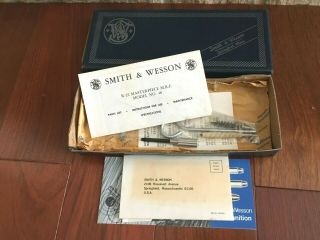 Vtg Factory Smith And Wesson Model 48 K22 Revolver Box With Paper Work And Tools