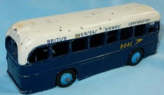 Dinky Toys B.  O.  A.  C British Overseas Coach Blue & White No 283 No Box