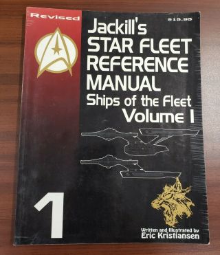 Jackill ' s Starfleet Reference Manuals (Star Trek) Vol 1 - 3 Signed 2