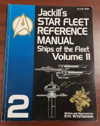 Jackill ' s Starfleet Reference Manuals (Star Trek) Vol 1 - 3 Signed 3