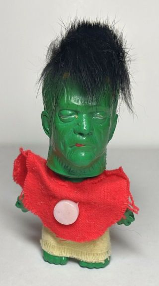 1960s Vintage Monster Men Frankenstein Nik Troll Figure Toy