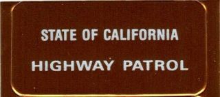 Set Of 3 Authentic Vintage Chp California Highway Patrol Property Tags