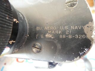 Vintage WWII - US Navy - Mark 21 Binoculars BU Aero F.  S.  S.  C.  88 - B - 320 SARD SQD 3