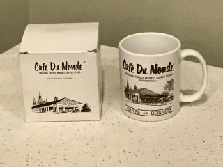 Cafe Du Monde Coffe Mug Cup Orlean La W/box