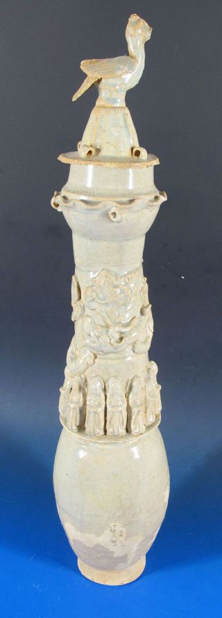 Big Southern Song - Yuan Pottery Ceramic Qingbai Yingqing Daoist Funerary Urn Yqz