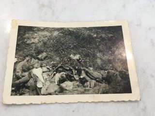 Wwii Gi Snapshot Of Dead German Soldiers