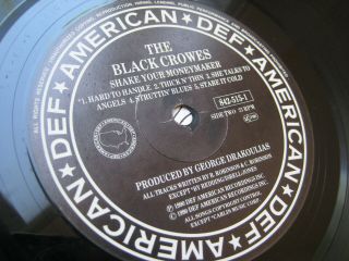 The Black Crowes Shake Your Money Maker LP UK 1st Press [Ex - /Ex,  ] 3