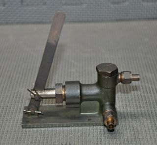 Vintage Brass Hand Feed Pump For Model Live Steam Engine Boiler Hit & Miss 1