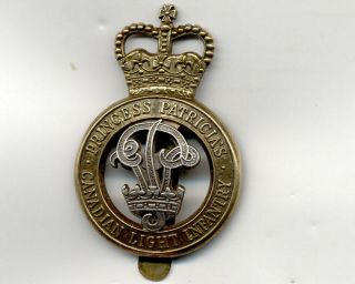 Princess Patricia’s Canadian Light Infantry (ppcli) Cap Badge