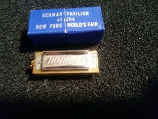 Harmonica Vintage,  Hohner No 39,  Yr 1939 German Pavilion Ny Worlds Fair,  Mini