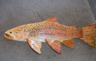 Hand Carved/painted Fish Look Realistic,