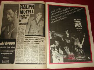 QUEEN JOHN DEACON Disc Mag.  Cover 21 Dec 1974 Elton Mike Oldfield Sparks 2