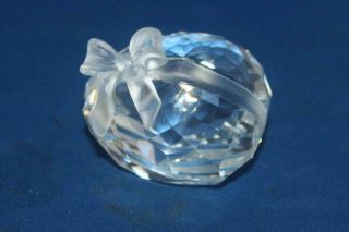 Swarovski Crystal Heart With Ribbon Paperweight Exquisite Accents Retired 2004